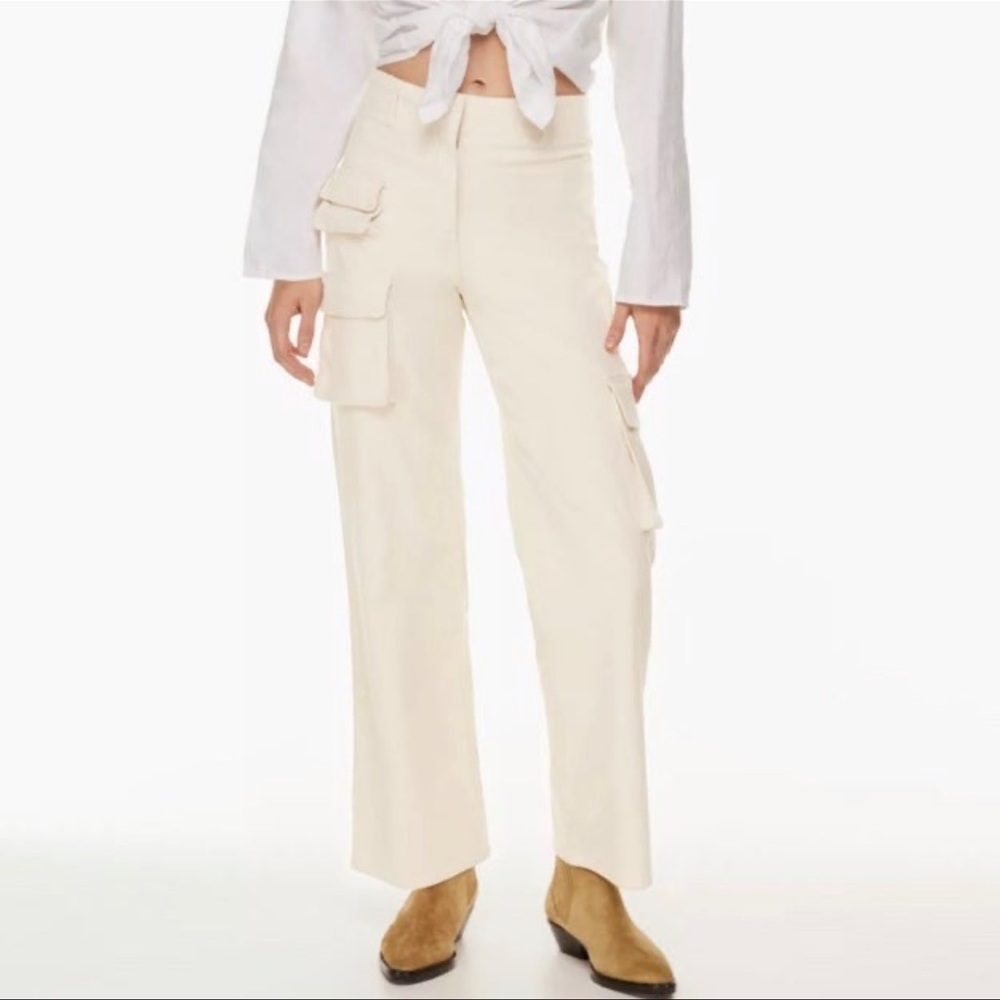 Aritzia Wilfred Free Picture Cargo Pants 00 GD BIRCH color - RARE & SOLD OUT